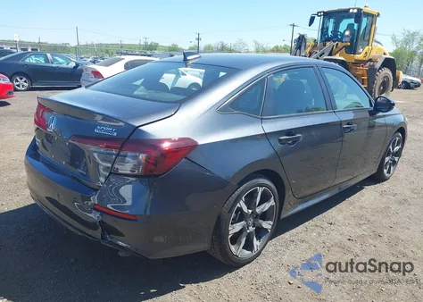 2025 Honda Civic Hybrid Sport/Sport Touring из США, поврежденный, VIN 2HGFE4F81SH303403